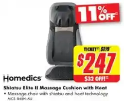 The Good Guys Shiatsu Elite II Massage Cushion with Heat offer
