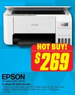 The Good Guys Ecotank et 2810 printer offer