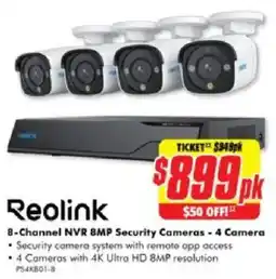 The Good Guys 8 channel nvr bmp security cameras 4 camera offer