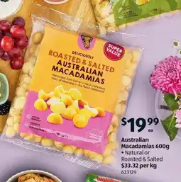 ALDI Australian Macadamias offer