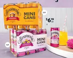 ALDI Bundaberg Mini Cans offer