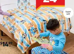 ALDI Bluey Plush Fleece Blanket offer