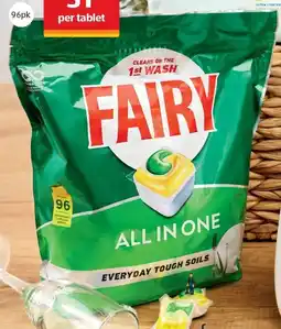 ALDI Fairy All In One Dishwasher Tablets offer