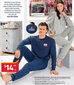 ALDI Aldimania sweatshirt hoodie or fleece trackpants offer