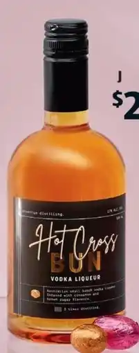 ALDI Inventum Distilling Hot Cross Bun Vodka Liqueur offer