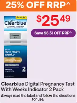 Discount Drug Stores Clearblue digital pregnancy test offer