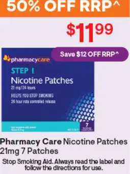 Discount Drug Stores Pharmacy care nicotine patches offer