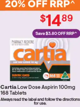Discount Drug Stores Cartia low dose aspirin offer