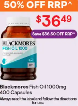 Discount Drug Stores Blackmores fish oil offer