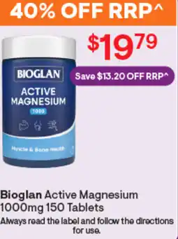 Discount Drug Stores Bioglan active magnesium offer