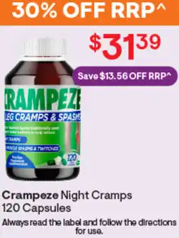 Discount Drug Stores Crampeze night cramps offer