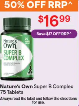 Discount Drug Stores Nature's own super b complex offer