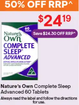 Discount Drug Stores Nature's own complete sleep advanced offer
