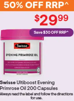 Discount Drug Stores Swisse ultiboost evening primrose oil offer