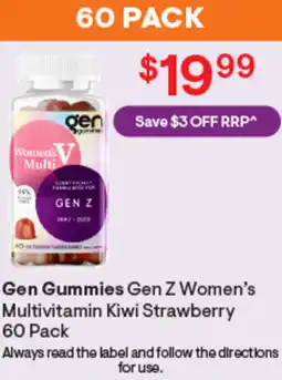 Discount Drug Stores Gen gummies gen z women's multivitamin kiwi strawberry offer