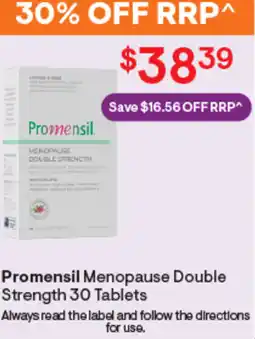 Discount Drug Stores Promensil menopause double strength offer