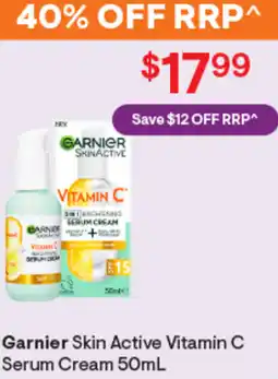 Discount Drug Stores Garnier skin active vitamin c serum cream offer