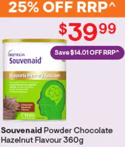 Discount Drug Stores Souvenaid powder chocolate hazelnut flavour offer