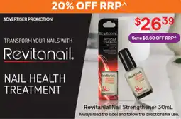 Discount Drug Stores Revitanial nail strengthener offer