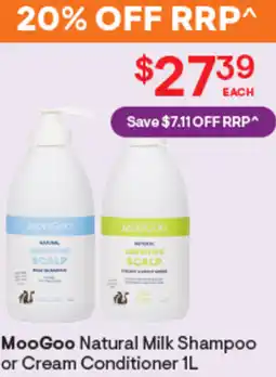 Discount Drug Stores Moogoo natural milk shampoo or cream conditioner offer