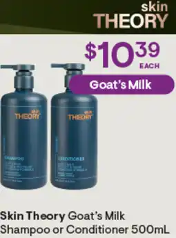 Discount Drug Stores Skin theory goat's milk shampoo or conditioner offer
