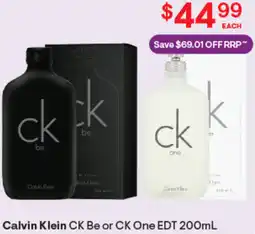 Discount Drug Stores Calvin klein ck be or ck one edt offer
