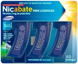Discount Drug Stores Nicabate Mini Lozenges 2mg Regular Strength Mint offer