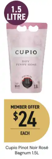 Dan Murphy's Cupio Pinot Rose Bagnum Pouch offer