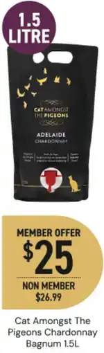 Dan Murphy's Cat Amongst The Pigeons Chardonnay Bagnum offer