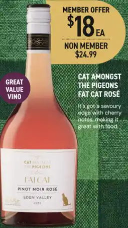 Dan Murphy's Cat amongst the pigeons fat cat r rose offer