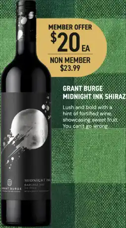 Dan Murphy's Grant burge midnight ink shiraz offer