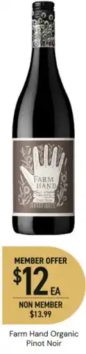 Dan Murphy's Farm Hand Organic Pinot Noir offer