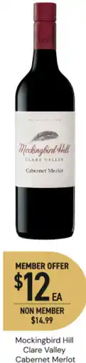 Dan Murphy's Mockingbird Hill Clare Valley Cabernet Merlot offer