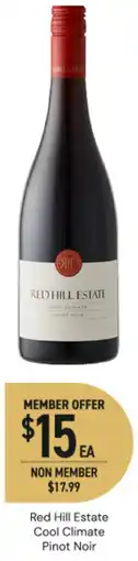 Dan Murphy's Red Hill Estate Cool Climate Pinot Noir offer