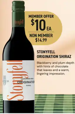 Dan Murphy's Stonyfell origination shiraz offer