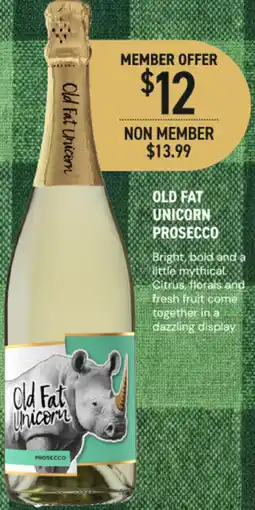 Dan Murphy's Old fat unicorn prosecco offer