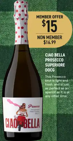 Dan Murphy's Ciao bella prosecco superiore docg offer