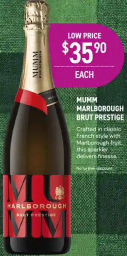 Dan Murphy's Mumm marlborough brut prestige offer