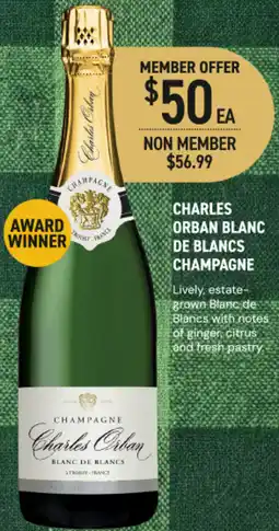 Dan Murphy's Charles orban blanc de blancs champagne offer