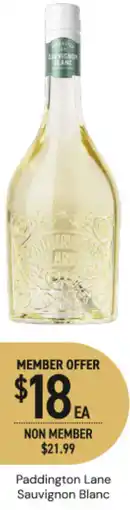 Dan Murphy's Paddington Lane Sauvignon Blanc offer