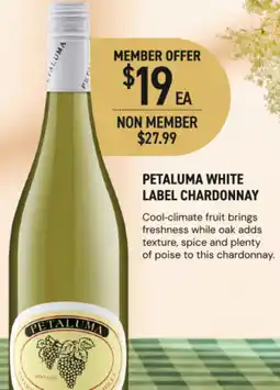 Dan Murphy's Petaluma white label chardonnay offer