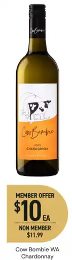 Dan Murphy's Cow Bombie WA Chardonnay offer