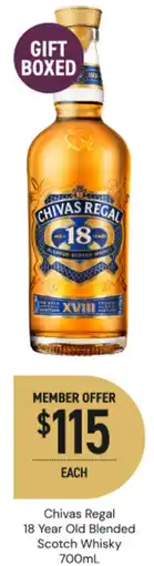 Dan Murphy's Chivas Regal 18 Year Old Blended Scotch Whisky offer