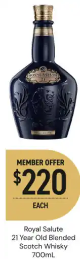 Dan Murphy's Royal Salute 21 Year Old Blended Scotch Whisky offer