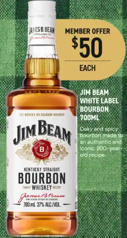 Dan Murphy's Jim beam white label bourbon offer
