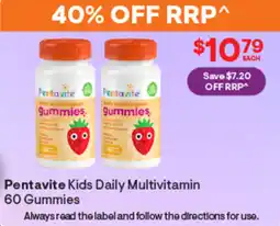 Discount Drug Stores Pentavite kids daily multivitamin offer