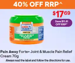 Discount Drug Stores Pain away forte+ joint & muscle pain relief cream offer