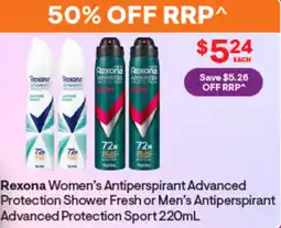 Discount Drug Stores Rexona women's or men's offer