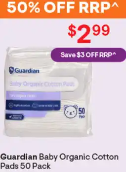 Discount Drug Stores Guardian baby organic cotton pads offer