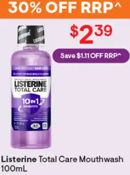Discount Drug Stores Listerine total care mouthwash offer